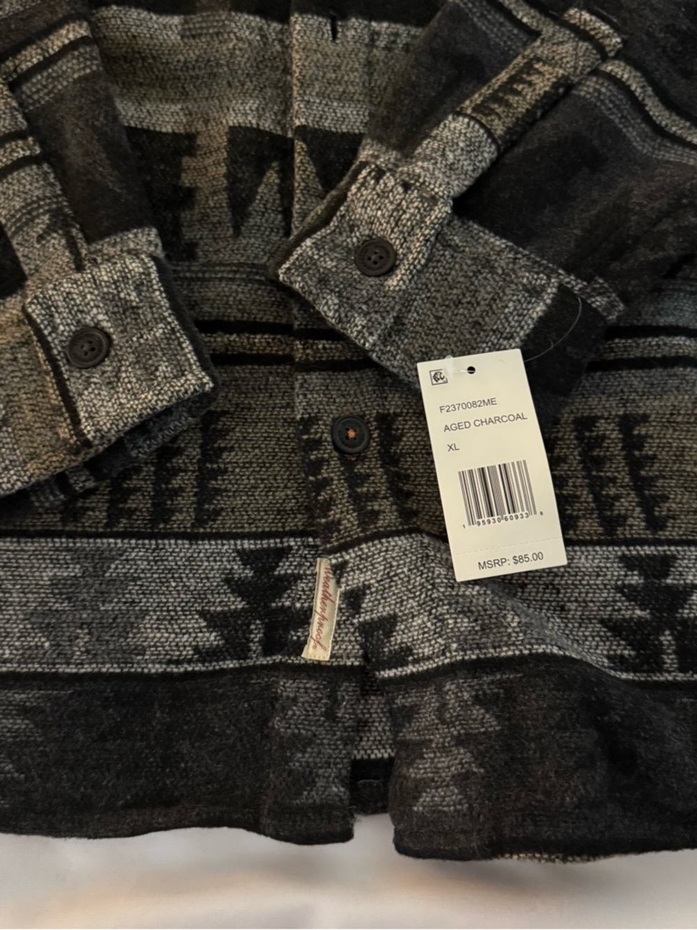 Weatherproof Men's ‘Aged Charcoal’ Shirt Jacket - Picture 3 of 5